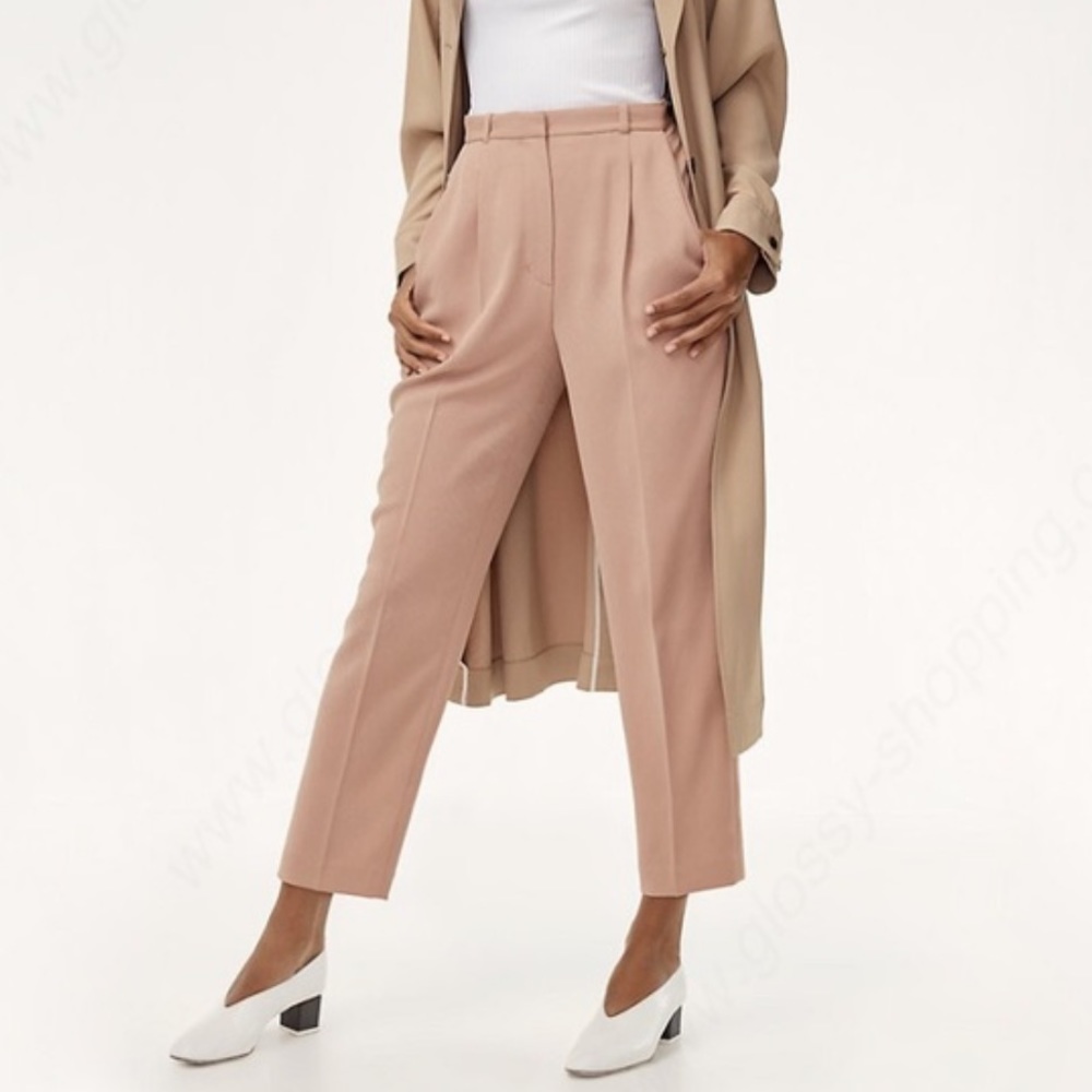 Aritzia Wilfred Essie Pants in Denude size 6